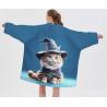 Buy cheap Custom Position Printing Anime Large Fleece Hoodie Blanket Wearable OEM from wholesalers