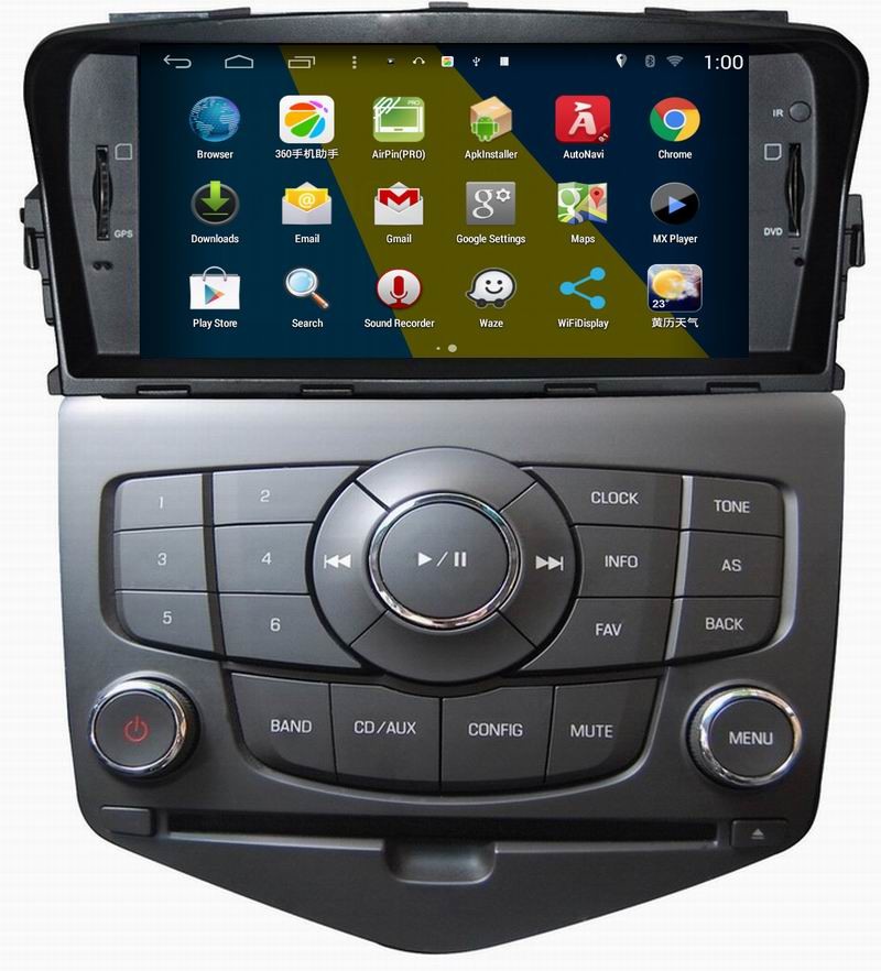 ouchuangbo auto radio s160 dvd player for Chevrolet Cruze with Build-in WIFI android 4.4 system