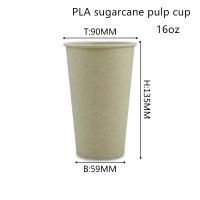 Buy cheap Biodegradable Bamboo Fiber PLA Paper Drinking Cups ISO9001 product