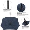 Buy cheap Extra Large Double Canopy Vented Golf Umbrella Automatic Open 62 Inch Oversize from wholesalers