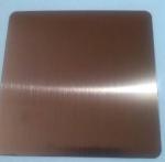 304 430 No4 bronze colored stainless steel sheet 1219*2438mm with PVC coating