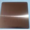 Buy cheap 304 430 hairline bronze colored stainless steel sheet from wholesalers