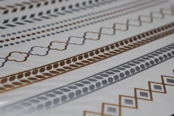 Buy cheap Gold Metallic Temporary tattoo from wholesalers