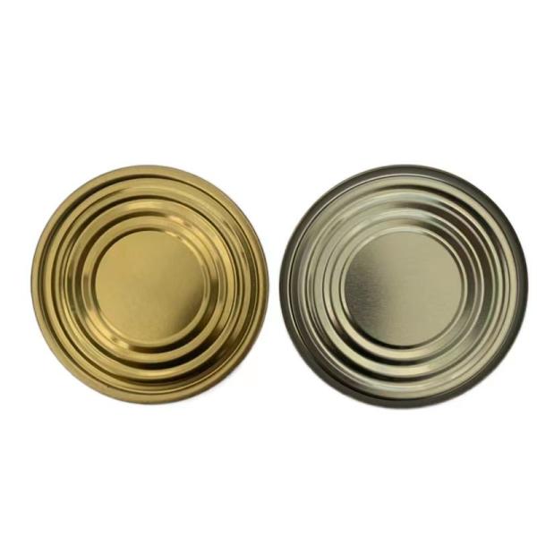 Buy cheap 401# (99mm) TFS Hard open End Food packaging Gold and Plain Food lid from wholesalers