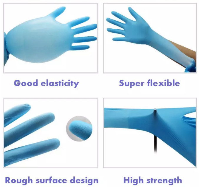 Household Hospitals 3.5mg/Pcs Gloves Disposable Nitrile