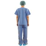 Durable Surgical Scrub Suits , Short Sleeve Disposable Scrub Suits For Nurses