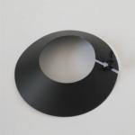 ISO9001 Pellet Stove Chimney Storm Collar Flat Black Powder Coating Surface