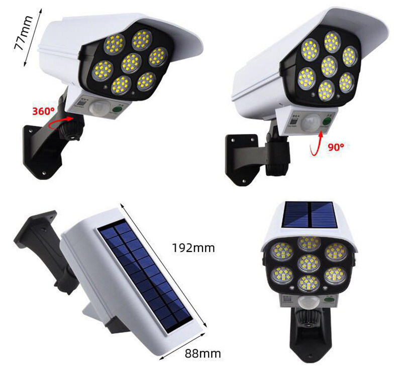 Solar Battery Powered Wirefree Waterproof, Wireless System Outdoor Security Camera