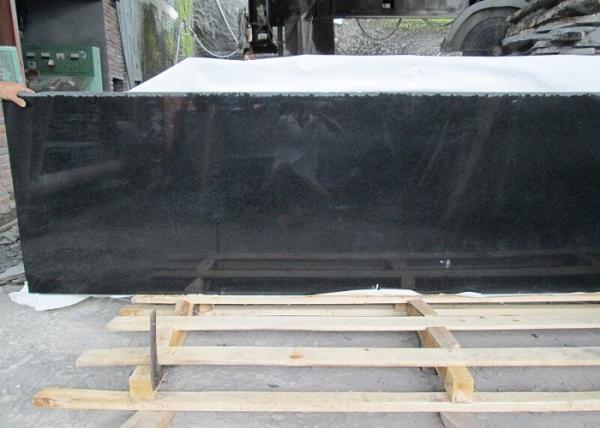 Buy cheap Outdoor Black Polished Granite Floor Tiles , Supreme Large Granite Slabs from wholesalers