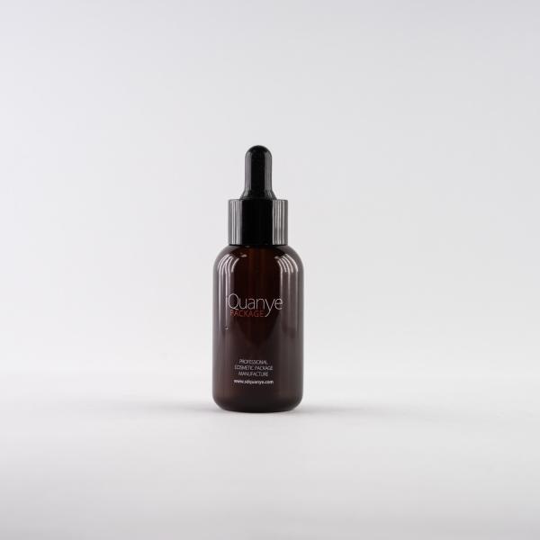 Buy cheap Boston Round Shape Cosmetic Plastic PET Bottle With Drop For Face Serum 50ml 300ml from wholesalers