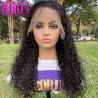 Buy cheap Pre Plucked Natural Water Wave Human Hair Lace Frontal Wigs with Baby Hair from wholesalers