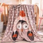 Non Allergenic Machine Weaved Flannel Fleece Blanket Super Soft For Kids