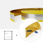 65mm Waterproof Mirror Gold Aluminum Core Channel Letter Trim Cap Profiles