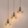 Buy cheap Retro industrial geometric pendant lights iron indoor lighting restaurant coffer black pendant light(WH-VP-61) from wholesalers