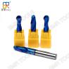 Buy cheap 2Flute NaNo Blue Coating HRC63 Solid Carbide Ball Nose Cutter for mould steel milling from wholesalers