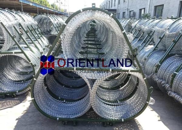 Buy cheap Concertina Razor Wire For Rapid Deployment System 2.5mm Diameter Triple Strand from wholesalers