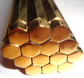 Buy cheap Customized Hexagonal CW614N Brass Rod , High Capacity Brass Hex Bar Stock from wholesalers