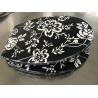 Buy cheap white black flower design polyresin toilet seat,18'european size,17"19"US STANDARD,ZINC ALLOY HINGE from wholesalers