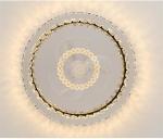 Light Luxury Crystal Ceiling Fan Light Nordic Silent Concealed Ceiling Fan With