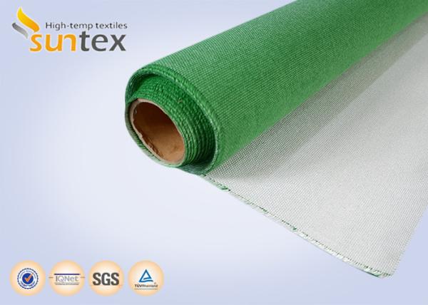 Buy cheap Green Single side PU(Polyurethane) Coated Fiberglass Fabric from wholesalers
