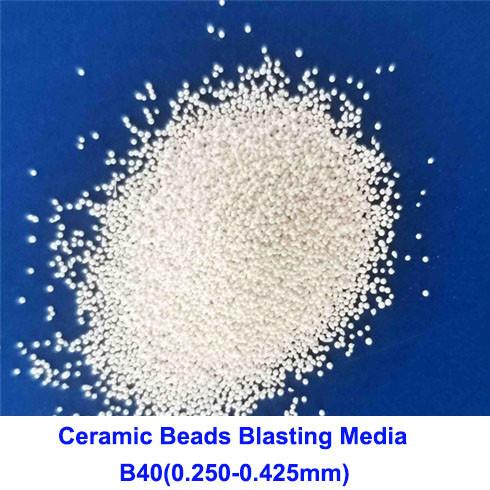 Buy cheap Zirnano 62-66% Ceramic Bead Blasting Media Blasting Materials For Magnesium Alloy from wholesalers
