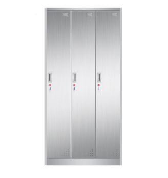 Big Capacity 3 Door Stainless Steel Medicine Display Cabinet With Vent Hole