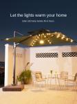 Outdoor Patio Umbrellas Garden Courtyard Parasol With LED Light And Customized