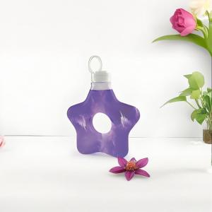 Buy cheap Custom Shape Plastic Juice Bottle 550ml PP Donut Shaped Juice PETG Milk Tea Plastic Bottle with Pull Ring Lid from wholesalers