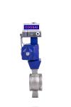 DN25 V Notch Pneumatic Wafer Type Ball Valve