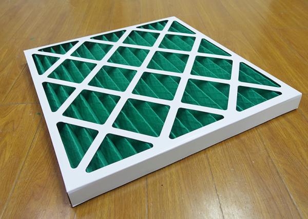 Buy cheap Synthetic / Gass Fiber Air Filtration Filters G4 Cardboard Frame Pleated Pre Panel from wholesalers
