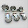 Buy cheap 110kg Maximum Load 3-5 Inch Grey Free Wheel Rubber Plastic Trolley Dustbin Caster Wheels from wholesalers