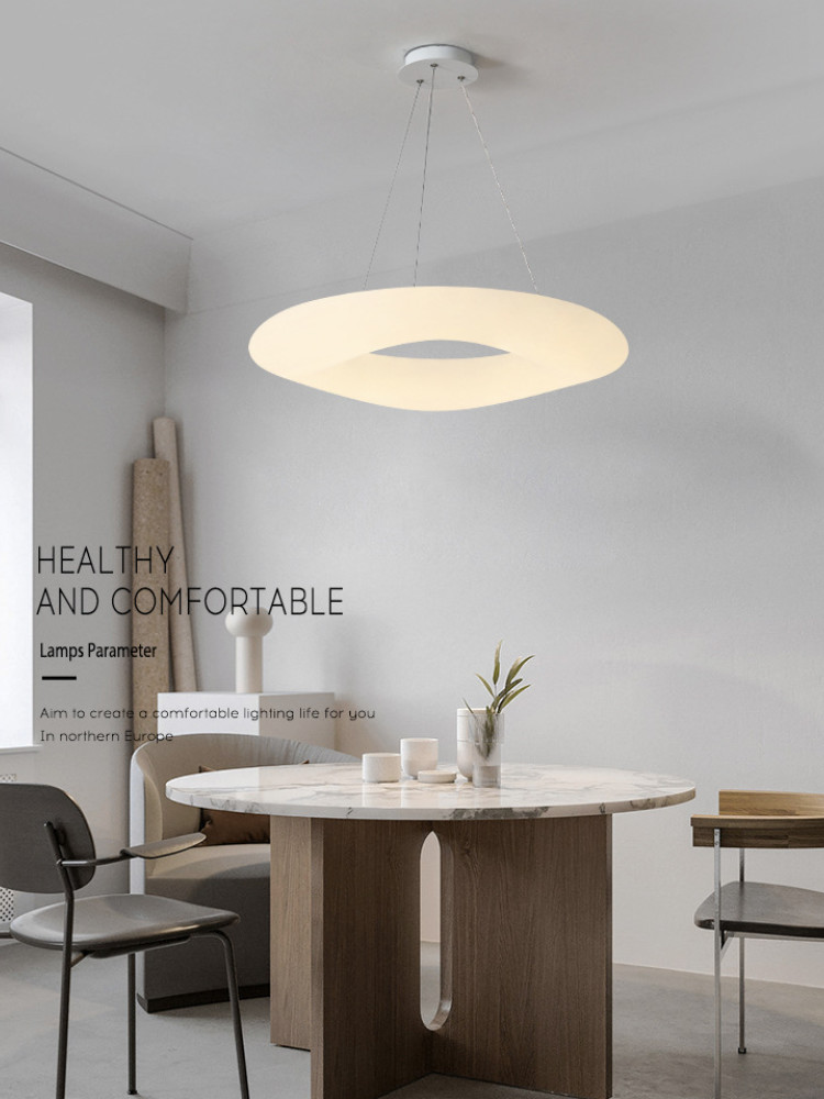 Nordic Pendant Lights Dining Living Room Chandelier Bedroom Decoration Ring Chandelier(WH-GP-58)