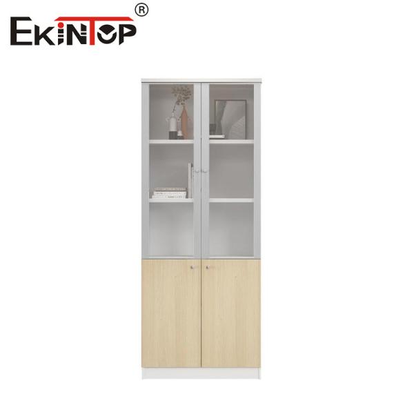 Buy cheap Wooden Storage Cabinet With Glass Doors Filing Cabinet Commercial Style from wholesalers