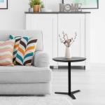 H21.65 Inch ABS Top Side Round Coffee Bedside Table For Livingroom