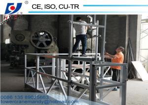 Wholesale 800KG Aluminum Alloy 8.3m/min Speed L-Shape Suspended Scaffold Platform with Counter Weight from china suppliers