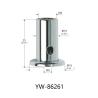 Buy cheap Chrome Plated ∅18*28mm M10 Female Thread Artwork Hanging Systems YW86257 from wholesalers