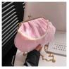Buy cheap 2024 NEW RETRO FAIRY SOLID COLOR SMALL BAG WHITE HAND PEARL BAG WOMEN'S NET YARN INS SIMPLE CROSSBODY BAG from wholesalers