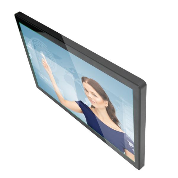 18.5 inch industrial flush mount PCAP touchscreen LCD Monintor Display with DVI