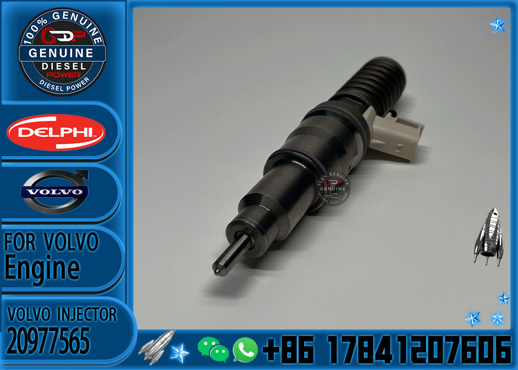 4 Pin Diesel Engine Fuel Common Rail Injector 20965224 20582430 For VOLVO MD13 US07 20977565
