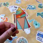 Laptop Die Cut Vinyl Stickers Waterproof Adhesive PVC Printing Custom Logo