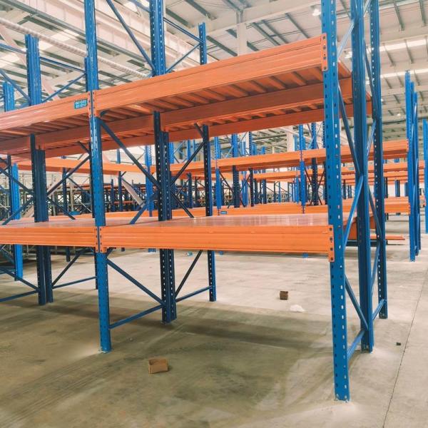 Customized Warehouse Pallet Rack With Orange Industrial Adjustable Heavy Duty Racks