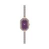 Buy cheap 34x19mm Stainless Steel Quartz Watch Polytope Bracelet With Large Zircon from wholesalers