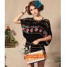 Buy cheap Handmade Crochet Multicolour Three-Dimensional Rose Cutout Knitted Sweater Pull Over Women from wholesalers