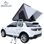 2~3person Grey Hard Shell Aluminum Triangle Car Camping Roof Tent