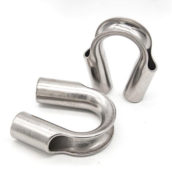 Buy cheap Hardware Rigging High Polished 304 316 Stainless Steel Pipe Wire Rope Thimble from wholesalers