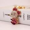 Buy cheap Metal Year Of The Rat Keychain 6cmx3.6cm Size Rhinestone Material from wholesalers