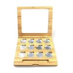 Empty Cosmetic packaging Bamboo Pressed Powder Eye Shadow Makeup Palette