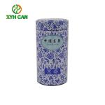 Tea Tin Can Food Grade Standard Round Tinplate Packaging For Jasmine Tea Black
