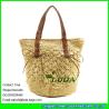 Buy cheap LUDA hand knitting straw tote bag natural paper straw women bag from wholesalers