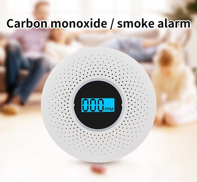 Combination Smoke And Carbon Monoxide Detector With Display Smoke CO Alarm Detector